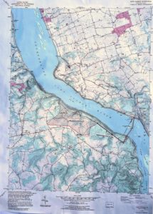 Topographic map of the York Energy Storage site area